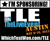 We're Sponsoring! We’re a sponser at Which Test Won: The Live Event!